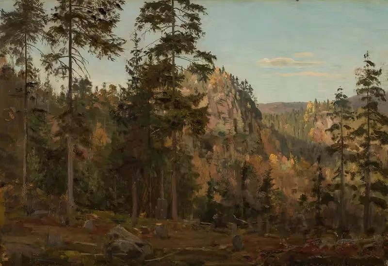 У залива, Бьелланд by Амальдус Нильсен, 1862 — digital art print download