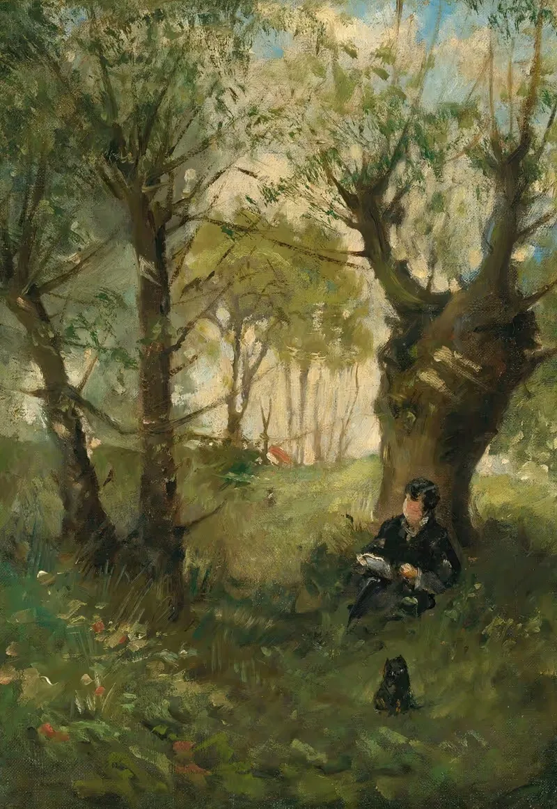 Старый путь в Овере by Берт Морисо, 1863 — digital art print download