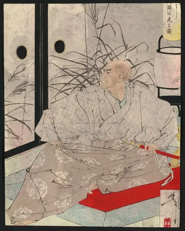 Тайра но Кийомори by Цукиока Ёситоши, 1880 — digital art print download