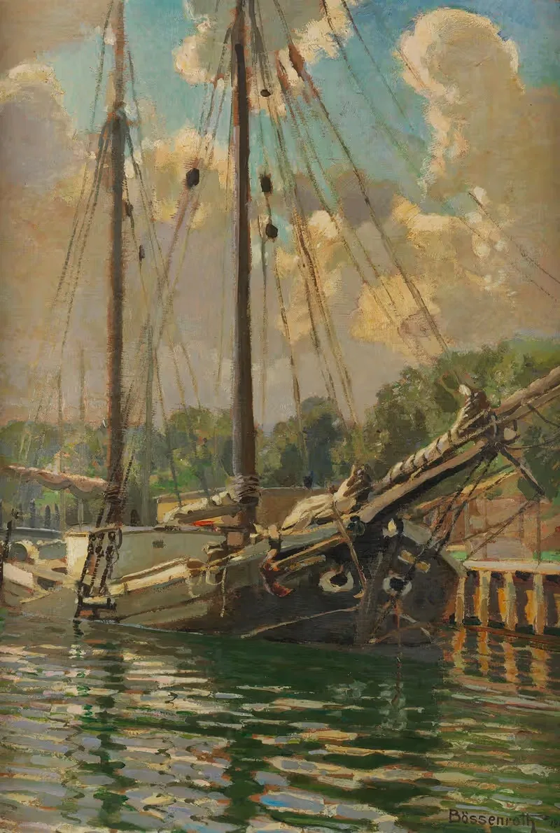 Кувшин в порту Эккернфорде by Карл Бёссенрот, 1918 — digital art print download