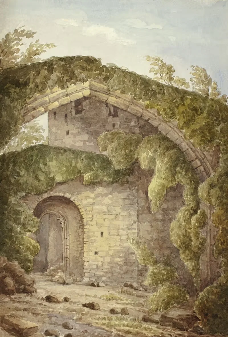 Интерьер замка Конвэй by Элизабета Мюррей, 1845 — digital art print download