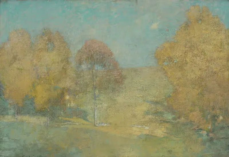 Autumn Morning-Fading Moon — Emil Carlsen