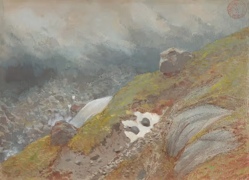 Вид над Хандеком, Швейцария by Южен-Эммануэль Виолет-ле-Дюк, 1875 — digital art print download