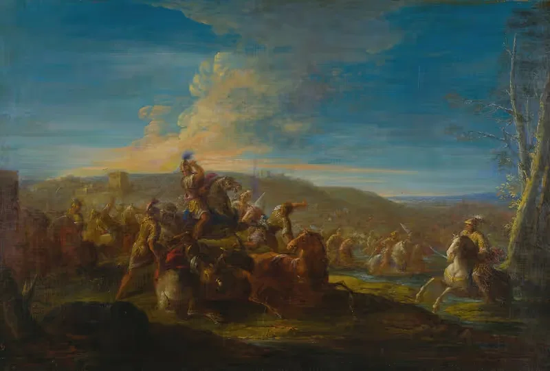 A Battle Scene by Follower of Giuseppe Zais — digital art print download