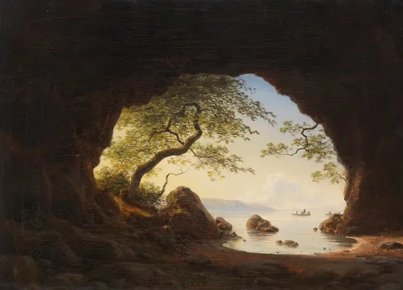 Felsgrotte auf Bornholm — Georg Emil Libert