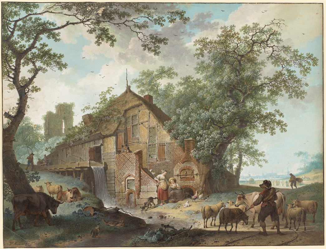 Летняя сцена by Хендрик Мейер, 1787 — digital art print download