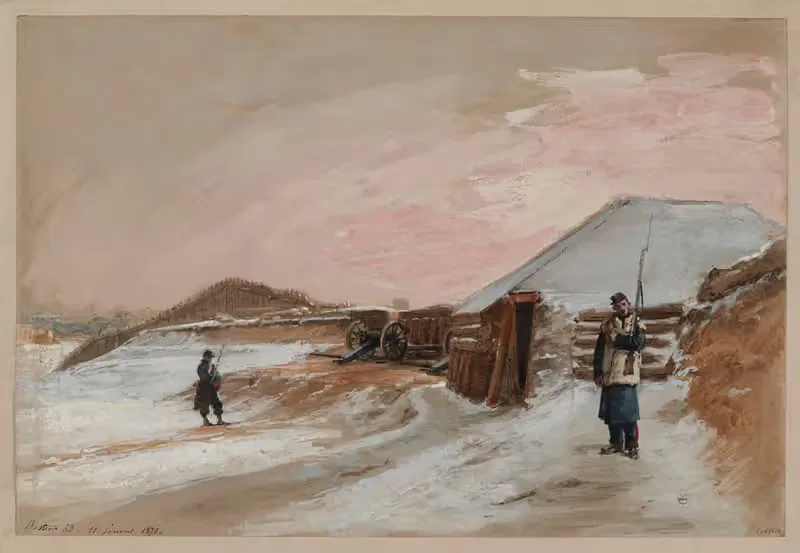 Siège de Paris, bastion 63, le 11 janvier 1871. — Isidore Pils