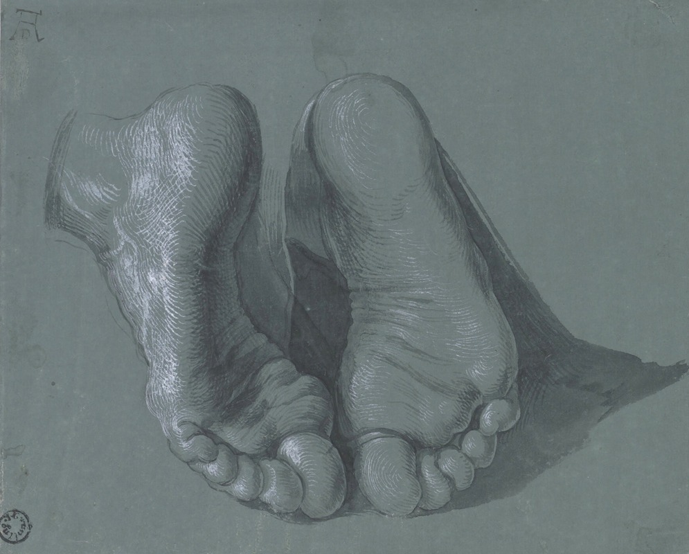 Study of Two Feet by Альбрехт Дюрер — digital art print download