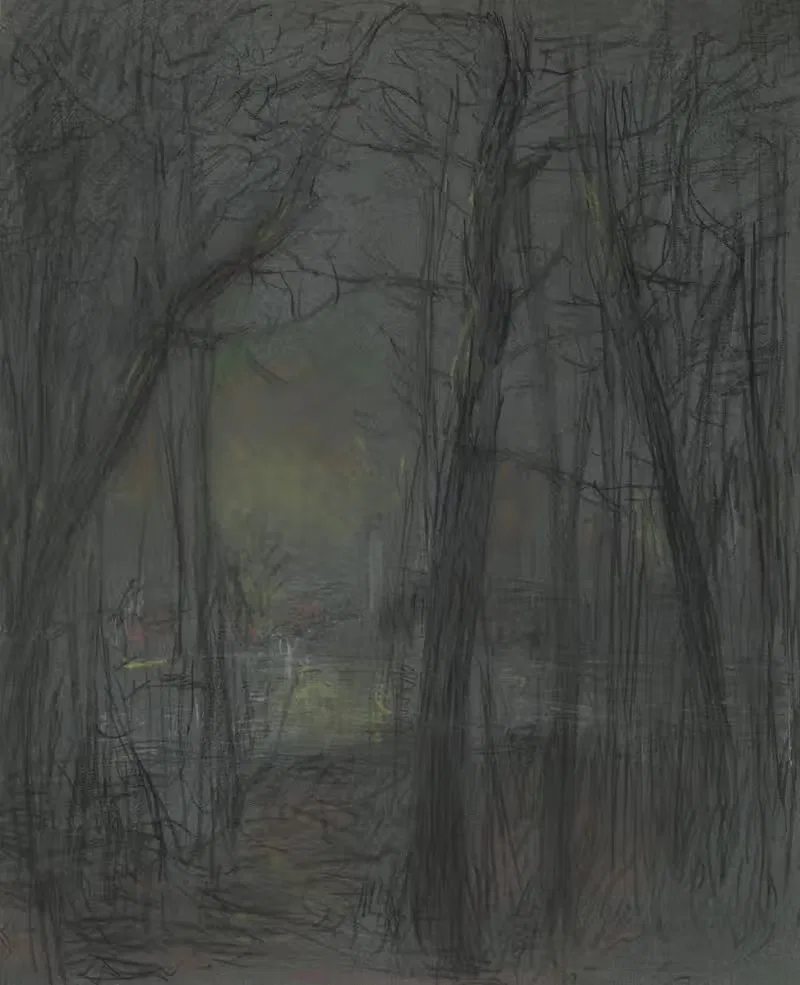 Forest Scene by John Ferguson Weir — digital art print download