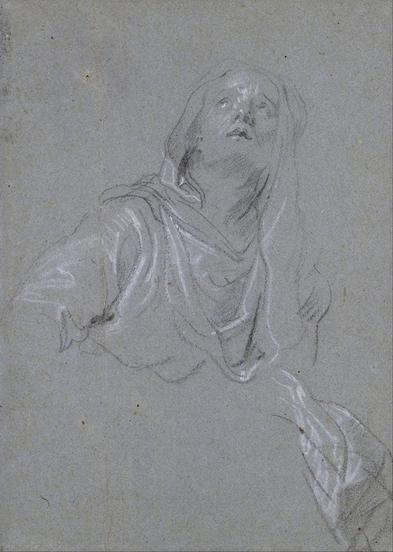 Study of a Madonna looking upward — Антоний ван Дейк
