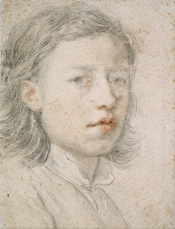 Youthful Self-Portrait by Антон Рафаэль Менгс, 1740 — digital art print download