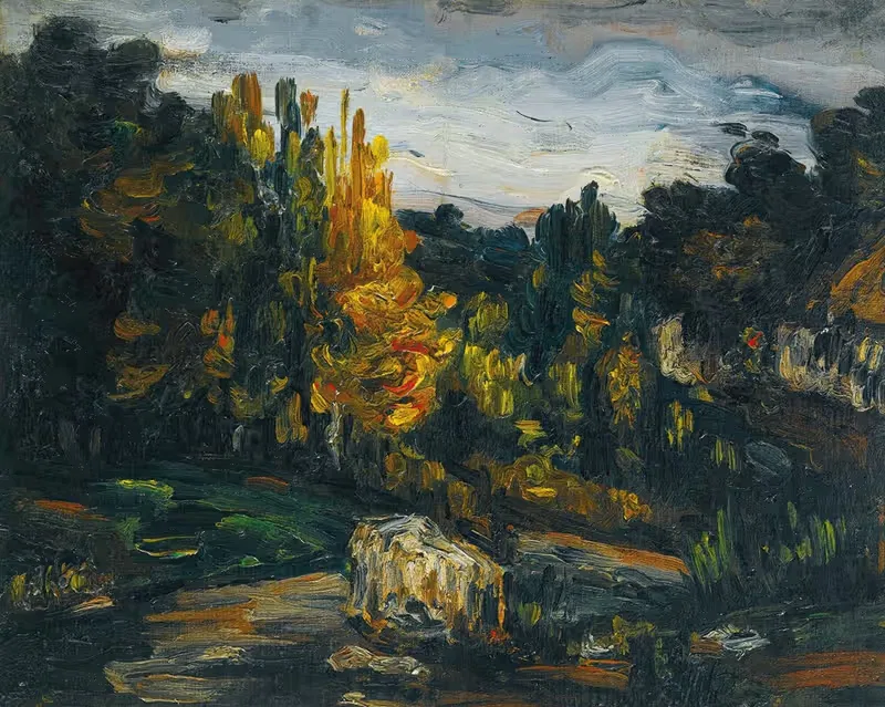 Paysage by Paul Cézanne, 1866 — digital art print download