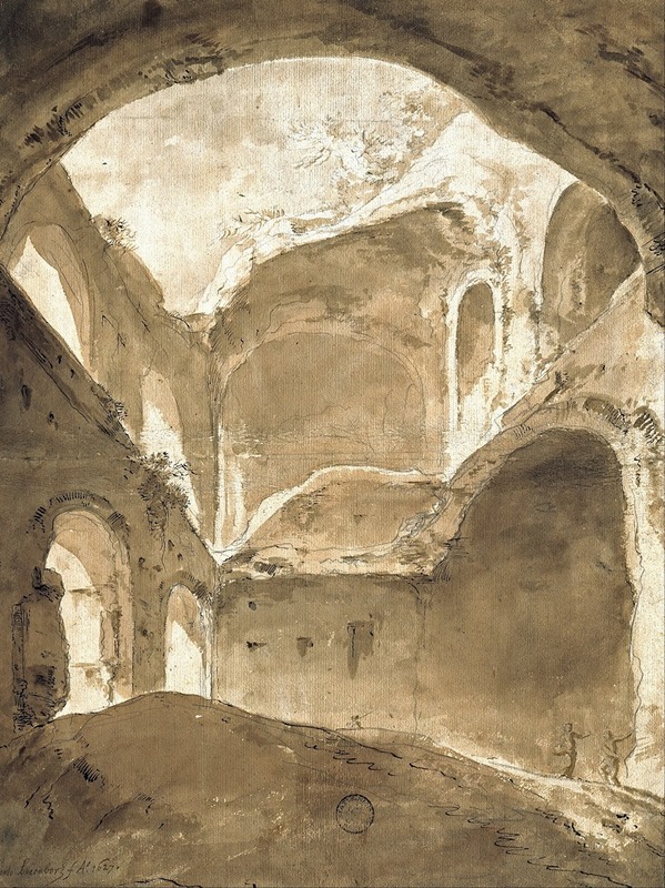 Interior of an Ancient Ruin — Bartholomeus Breenbergh