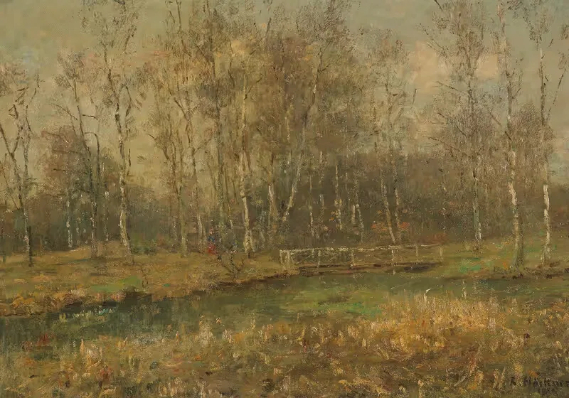 Vorfrühling im Park by Rudolf Höckner, 1930 — digital art print download