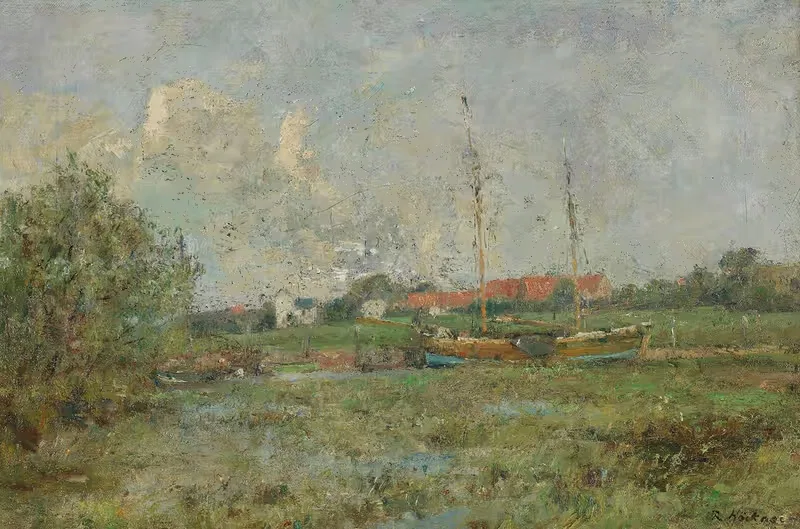 Wedeler Au by Rudolf Höckner, 1910 — digital art print download