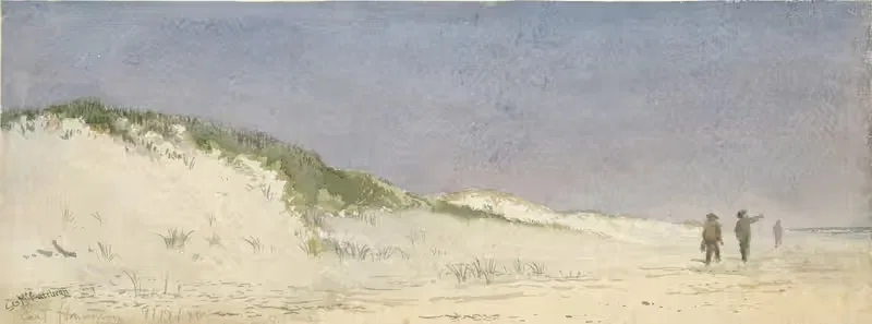 Пляж, Ист-Хэмптон by С.Г. Маккатчон, 1878 — digital art print download