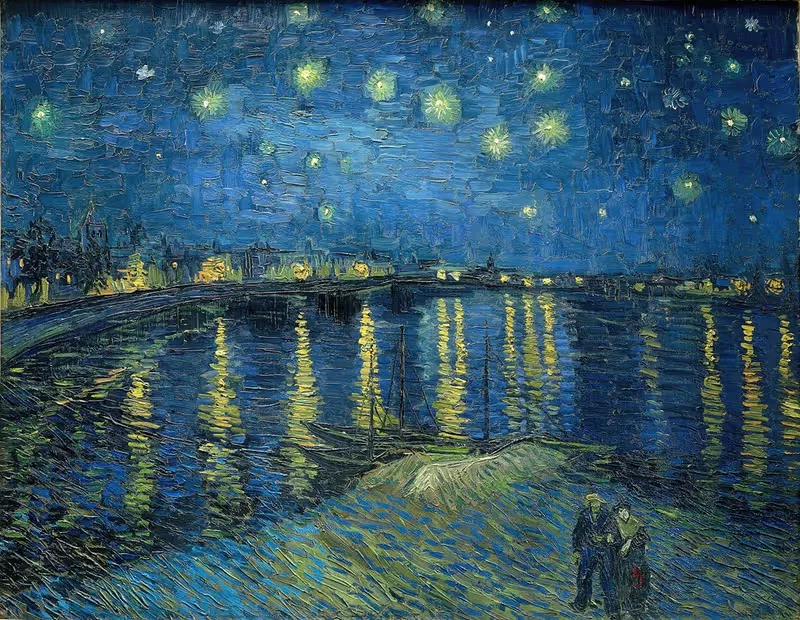 Звёздная ночь над Роной by Винсент ван Гог, 1888 — digital art print download