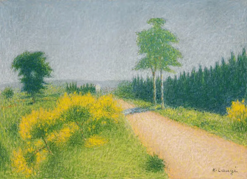 La Route de Belvèze vers le Relai — Achille Laugé
