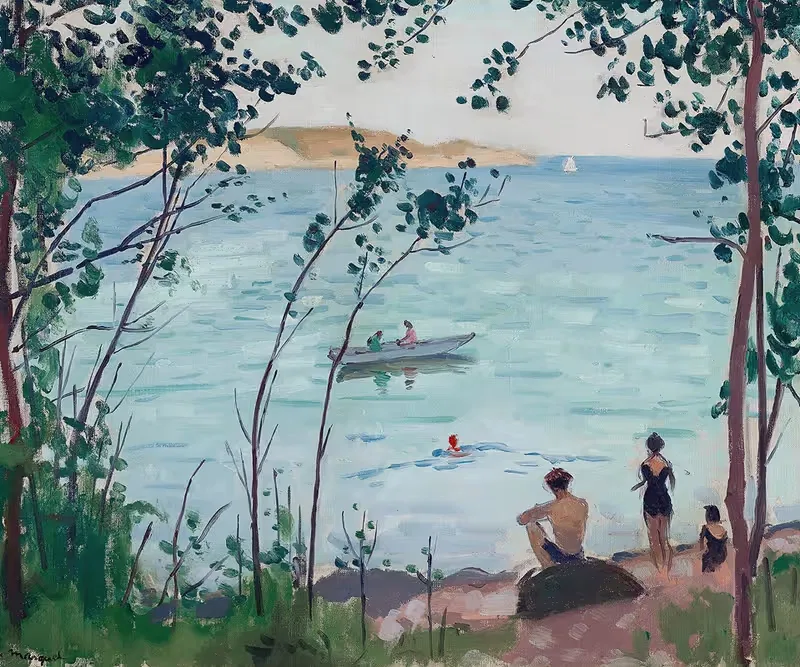 Купающиеся в Каркеиране by Альбер Марке, 1938 — digital art print download