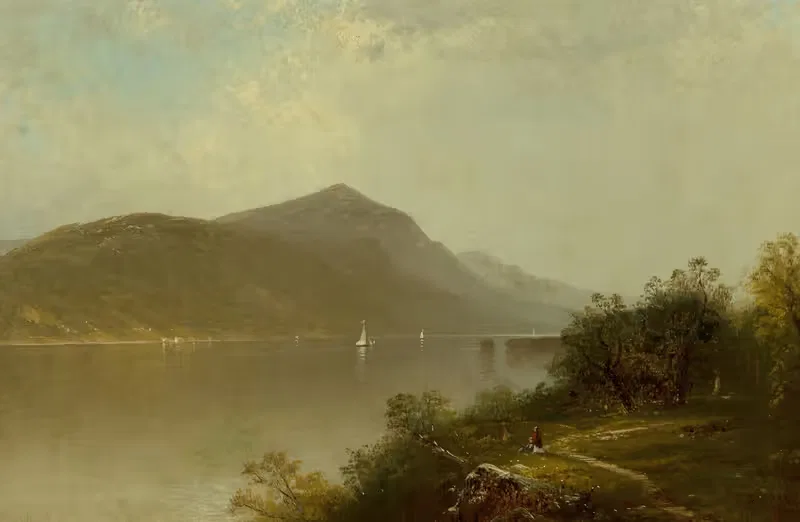 Вдоль реки Гудзон by Альфред Томпсон Брайчер, 1872 — digital art print download
