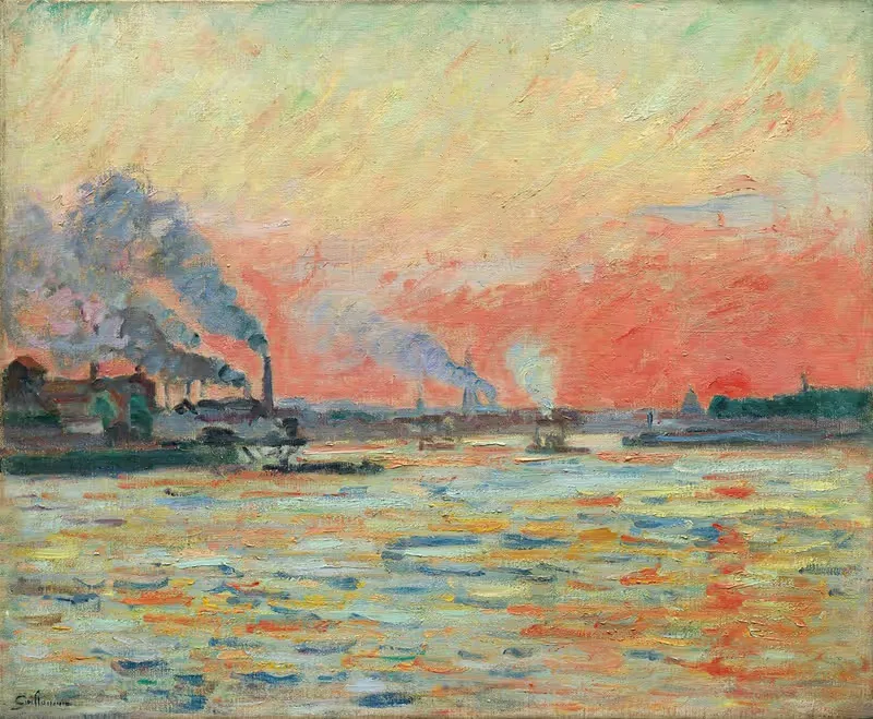 Confluent de la Seine et de la Marne à Ivry — Armand Guillaumin