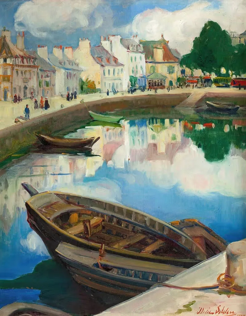 The Little Harbor, Concarneau, Brittany — Dixie Selden