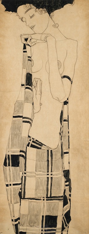 Standing Girl by Эгон Шиле — digital art print download