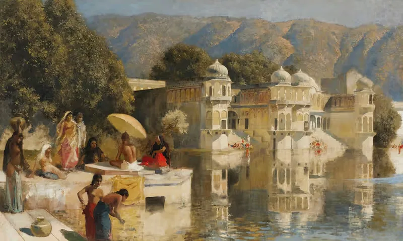 Lake at Oodeypore, India — Edwin Lord Weeks