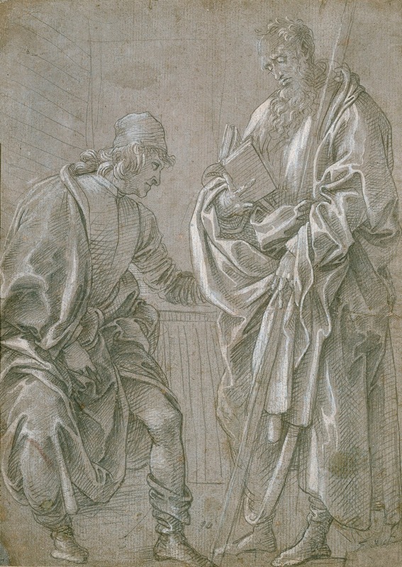 Apostle and Youth by Филиппино Липпи, 1480 - 1482 — digital art print download