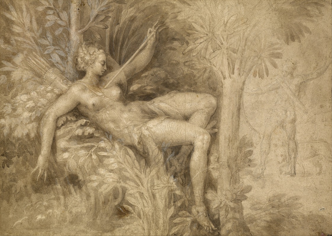 Procris and Cephalus by Школа Фонтенбло, 1550-1599 — digital art print download