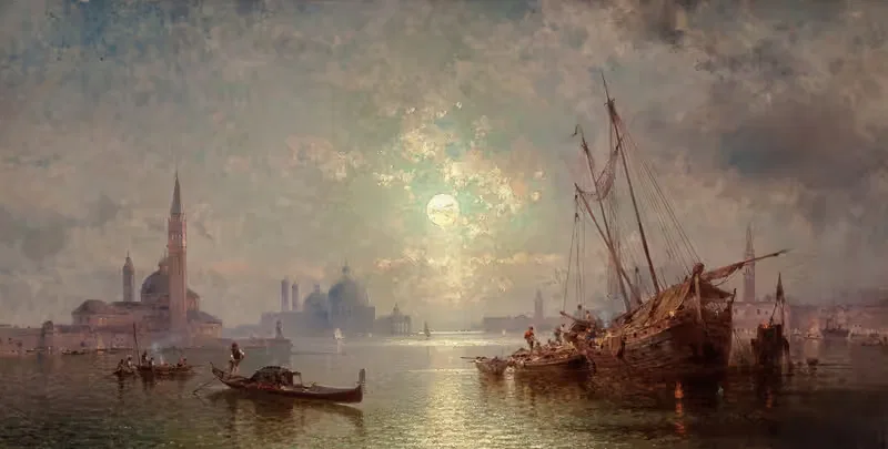 Venise – Vue de San Giorgio Maggiore — Franz Richard Unterberger