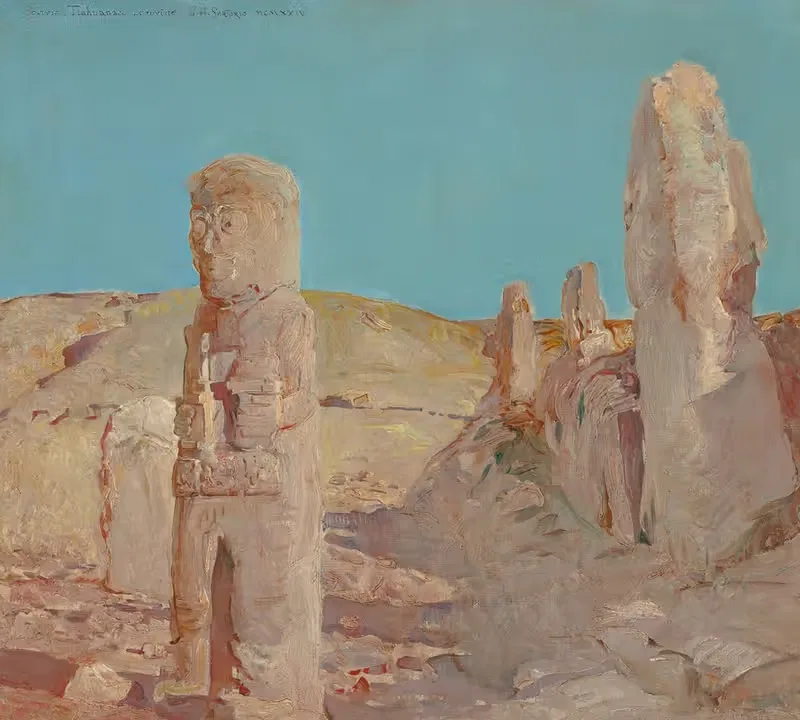 Руины Тиауанако by Джулио Аристида Сарторио, 1924 — digital art print download