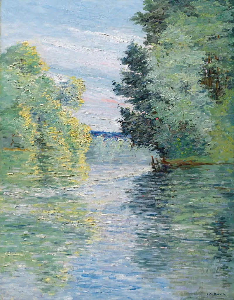 Le Petit bras de la Seine à Argenteuil — Gustave Caillebotte