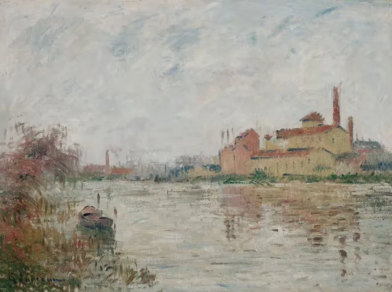 L'Usine au bord de la rivière — Gustave Loiseau