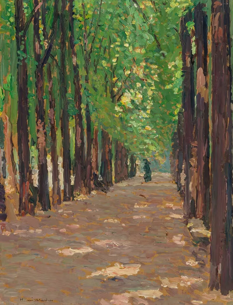 Une allée dans le Parc du Château de Versailles — Henri Martin