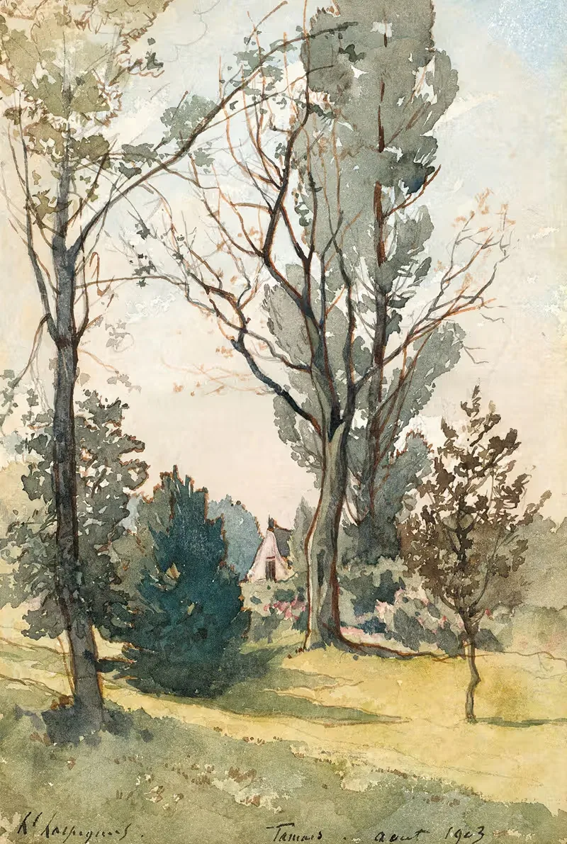 Maison dans les bois de Famars — Henri-Joseph Harpignies
