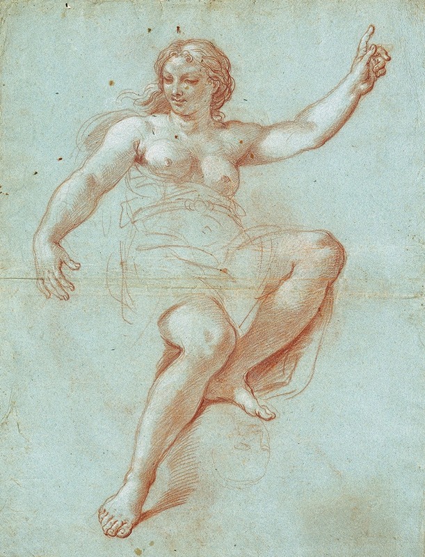 Study for the Figure of Aurora — Giacinto Calandrucci
