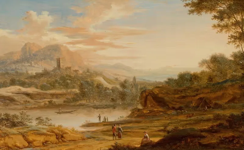 View in Italy by Johann Christian Vollerdt, 1754 — digital art print download