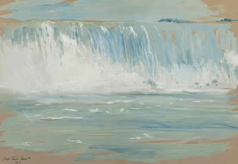 Этюд Ниагарского водопада by Иосиф Линдон Смит, 1893 — digital art print download