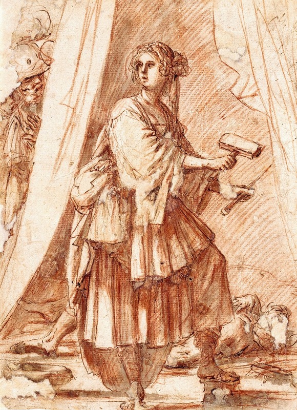 Jael and Sisera by Giovanni Baglione, 1585 — digital art print download