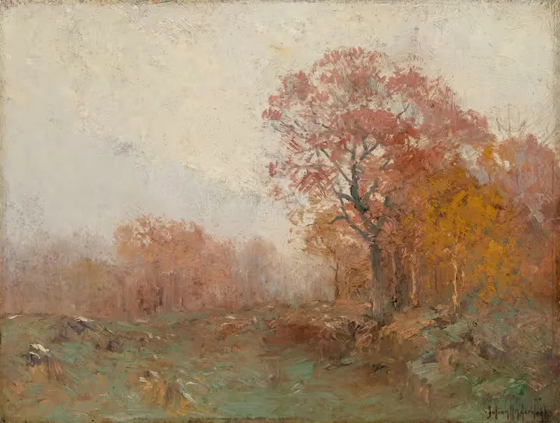 Ноябрьское утро by Джулиан Ондердонк, 1909 — digital art print download