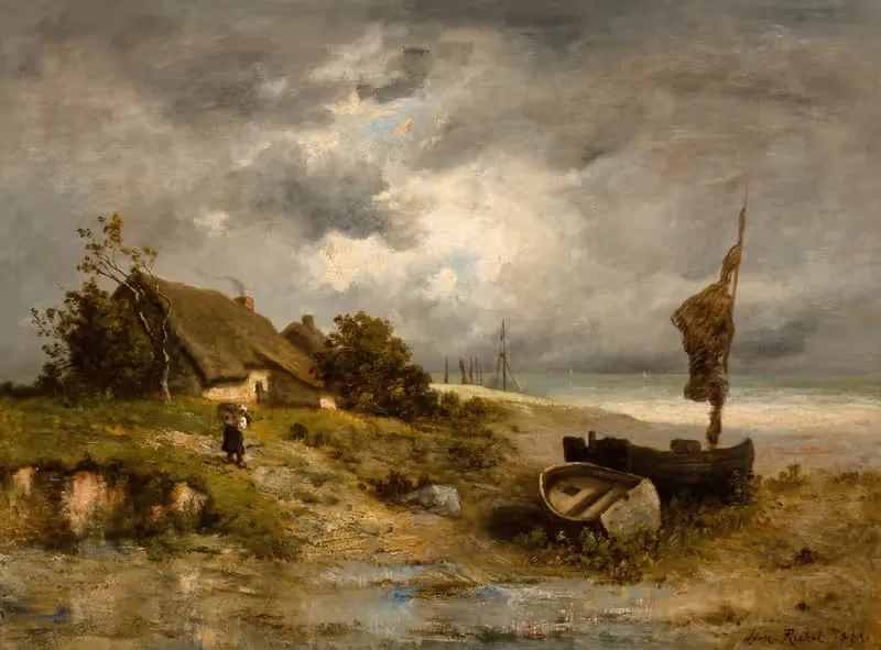 A farmhouse by the sea — Leon Richet