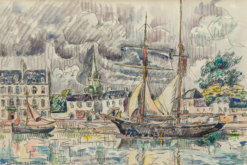 Порт Паймполя by Поль Синьяк, 1924 — digital art print download