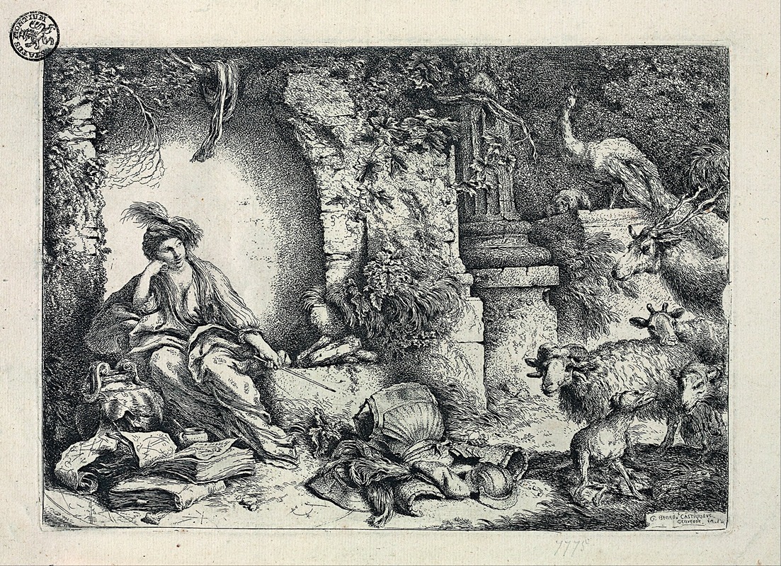 Circe Transforms Odysseus’ Companions into Animals — Джованни Бенедетто Кастильоне