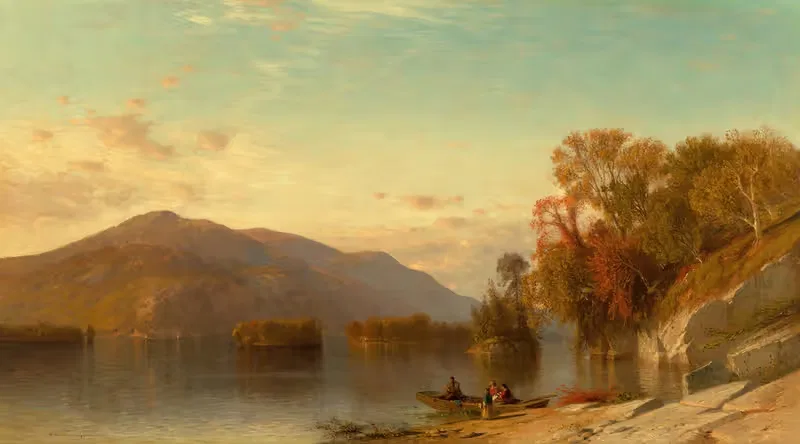 Осенний пейзаж by Самуэль Колман, 1864 — digital art print download