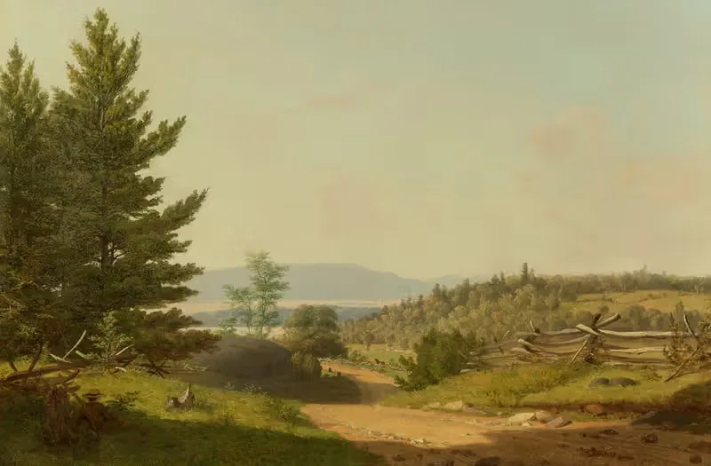 Road Scenery Near Lake George — Sanford Robinson Gifford