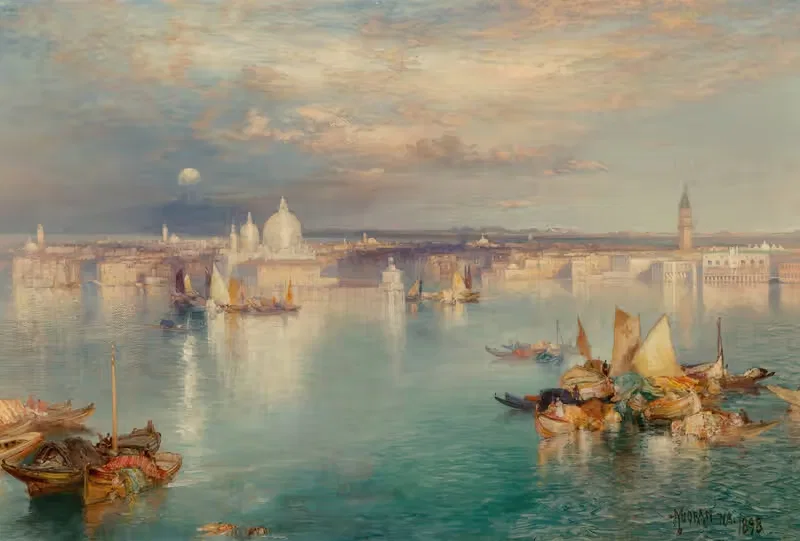 Венецианская сцена by Томас Моран, 1898 — digital art print download