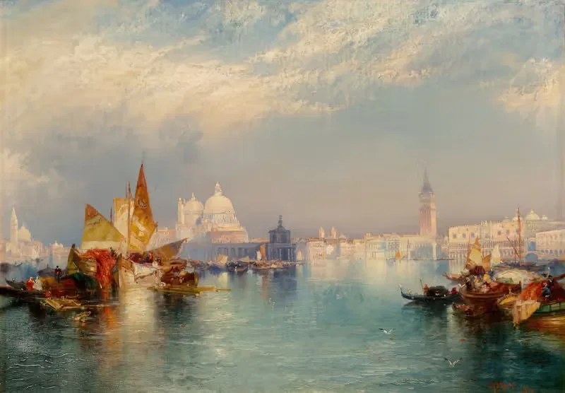 Венецианская сцена by Томас Моран, 1894 — digital art print download