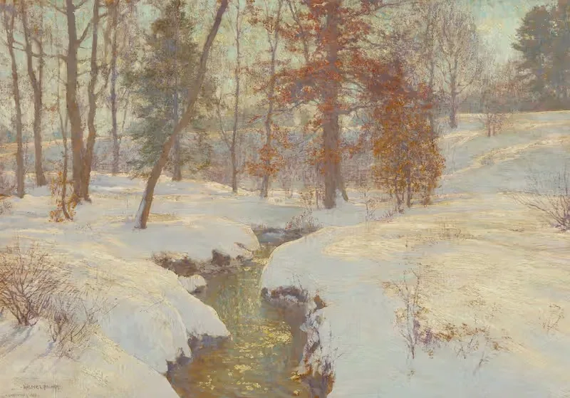 Oaks in Winter (Snow in November) — Walter Launt Palmer