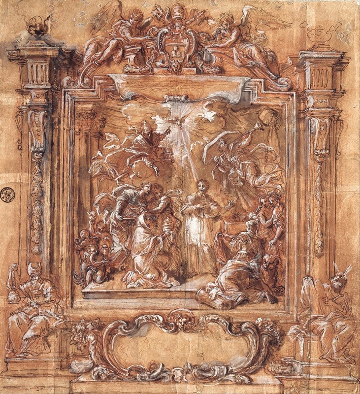 Cardinal Albani is offered the Tiara — Giuseppe Passeri